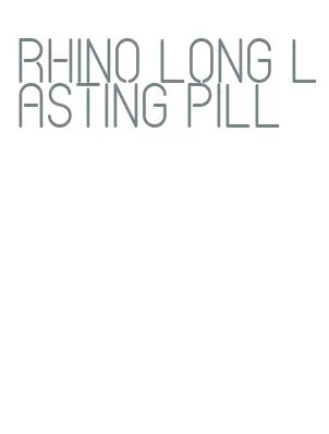 rhino long lasting pill