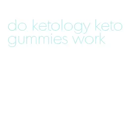 do ketology keto gummies work