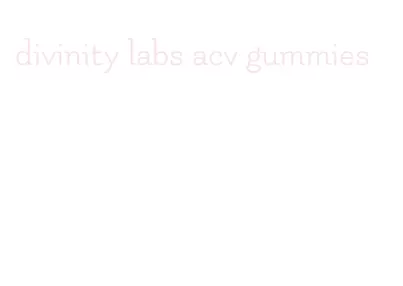 divinity labs acv gummies