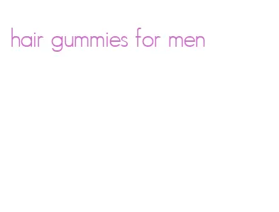 hair gummies for men