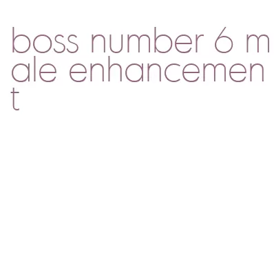 boss number 6 male enhancement