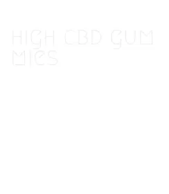 high cbd gummies