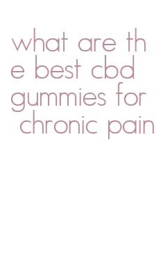 what are the best cbd gummies for chronic pain