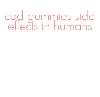 cbd gummies side effects in humans