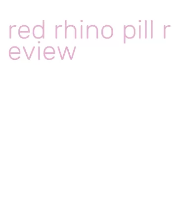 red rhino pill review