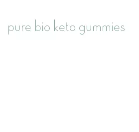 pure bio keto gummies