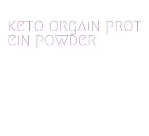 keto orgain protein powder