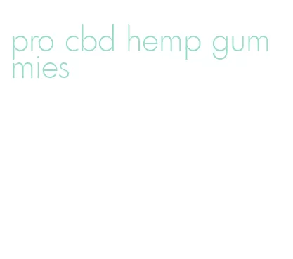 pro cbd hemp gummies