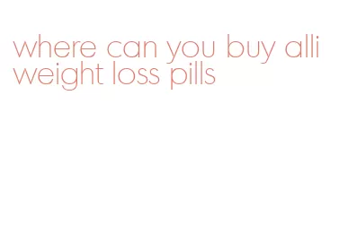 where can you buy alli weight loss pills