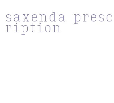 saxenda prescription