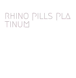 rhino pills platinum