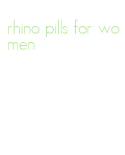 rhino pills for women