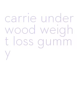 carrie underwood weight loss gummy