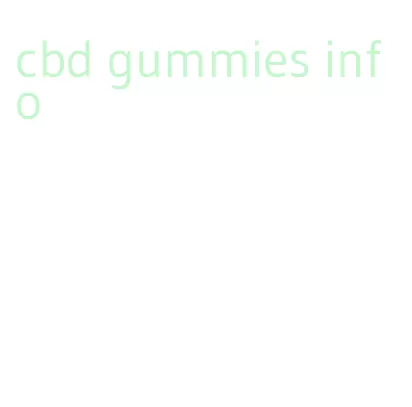 cbd gummies info