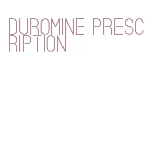 duromine prescription