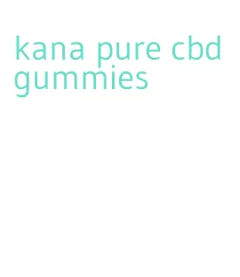 kana pure cbd gummies