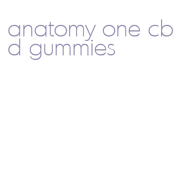 anatomy one cbd gummies