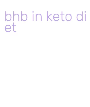 bhb in keto diet