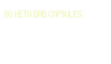 go keto bhb capsules