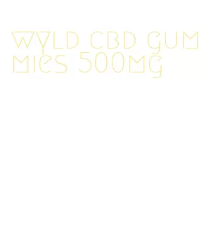 wyld cbd gummies 500mg