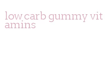 low carb gummy vitamins