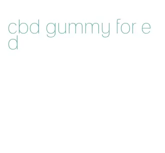 cbd gummy for ed