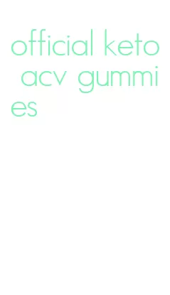 official keto acv gummies