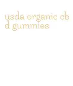 usda organic cbd gummies