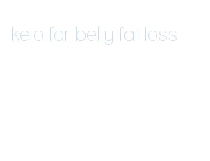 keto for belly fat loss