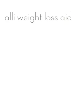 alli weight loss aid