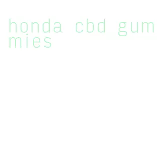 honda cbd gummies