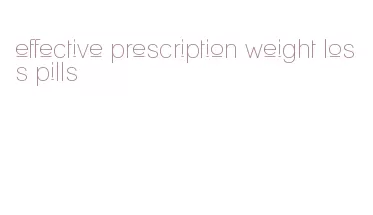 effective prescription weight loss pills