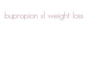 bupropion xl weight loss