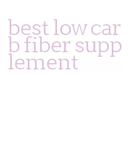 best low carb fiber supplement