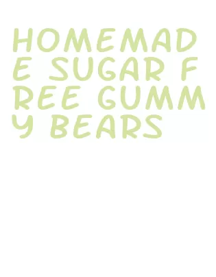 homemade sugar free gummy bears