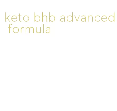 keto bhb advanced formula