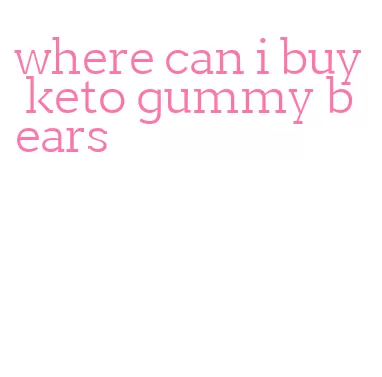 where can i buy keto gummy bears