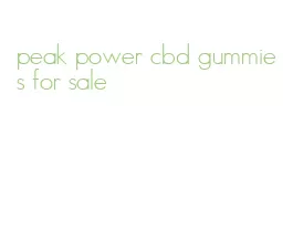 peak power cbd gummies for sale