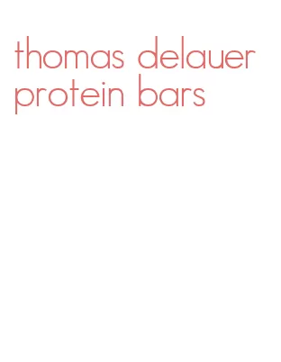 thomas delauer protein bars