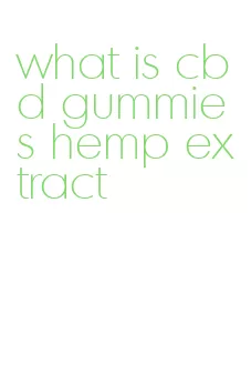 what is cbd gummies hemp extract