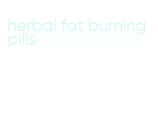 herbal fat burning pills