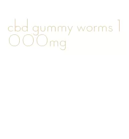 cbd gummy worms 1000mg