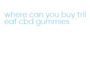 where can you buy trileaf cbd gummies