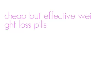 cheap but effective weight loss pills