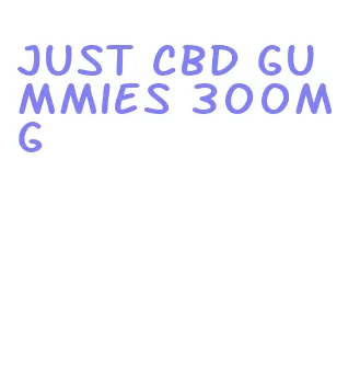 just cbd gummies 300mg