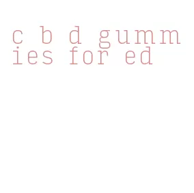 c b d gummies for ed