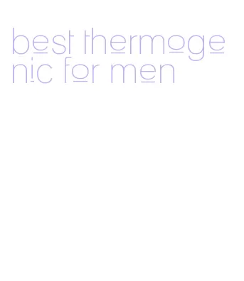 best thermogenic for men