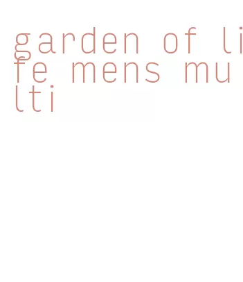 garden of life mens multi