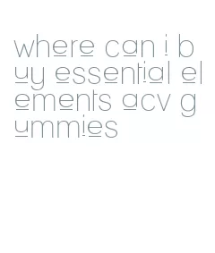 where can i buy essential elements acv gummies