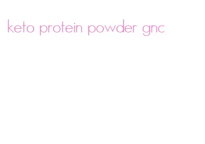 keto protein powder gnc